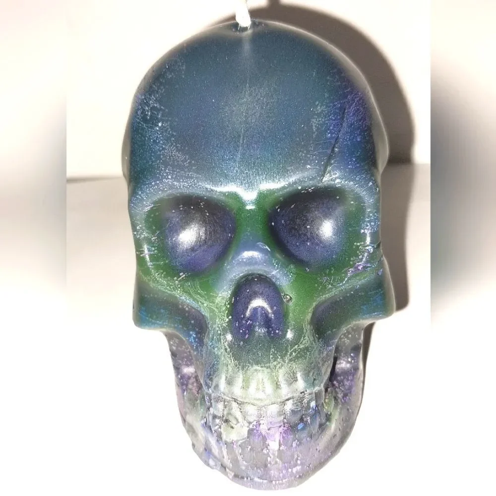 Handcrafted from our new limited edition, Raging skull head candle collection